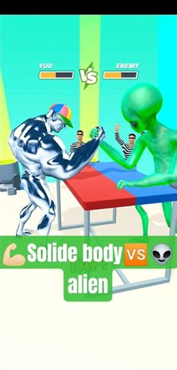 💪🏻Solide body🆚👽alien #armwrestlingworkout #gaming #armwrestling #hulktrading #games #gameplay