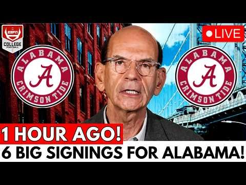 IT'S OFFICIAL! ABALAMA CONFIRM SIGNING OF 6 STAR PLAYERS! SEE WHO THEY ARE! ALABAMA FOOTBALL NEWS