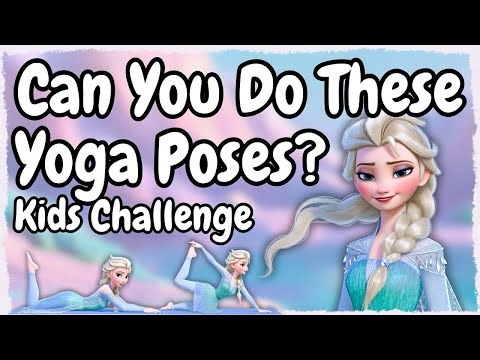 15 seconds challenge from Elsa ❄️Yoga poses 🤩 #kidsyoga #kidschallenge #kidsworkout #yogaforkids