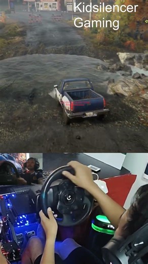 My first time playing Snow Runner / driving to the gas station #g923 #gameplay #snowrunner #offroad