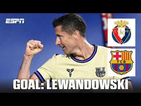 Rashford-Lewandowski combine for opening Barcelona goal | LaLiga highlights