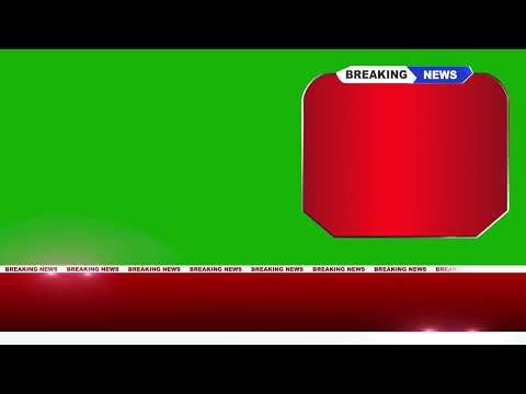 Breaking News Green Screen Template: Frame, Ticker & Bumper (Video Editing CapCut/KineMaster)