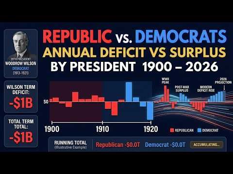 Which President Had the Worst Deficit? 1900–2025 Chart Race