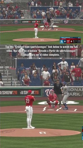 Short • Dodgers @ Nationals. Game 3. 3 Game Series. MLB the Show 26.