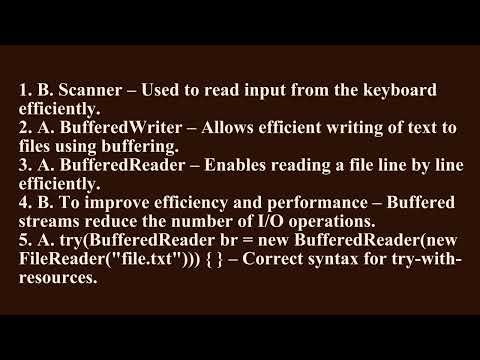 Best Practices for Using Java I/O Classes Efficiently | Q2 Java L10 P5 | SMILE ROAD