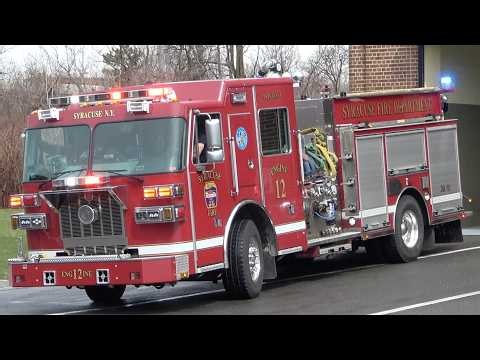 *NEWly Reinstated Company & Firehouse* Syracuse FD Engine 12 & Mini 12 (Spare) Responding