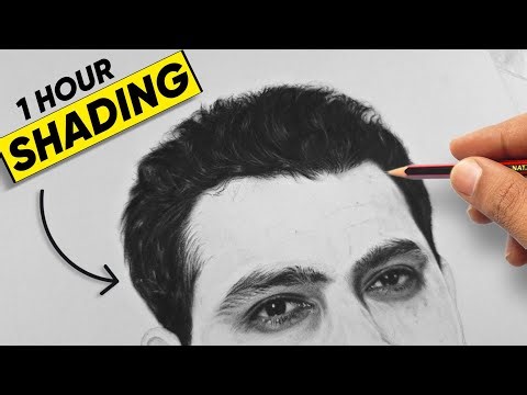 Pro Artist's Shading Process - Realistic Hair Drawing 