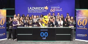 Laurier’s School of Business and Economics closes stock market to celebrate 60th anniversary