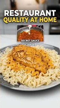 This creamy chicken sauce tastes like a restaurant made it #foodie #dinner