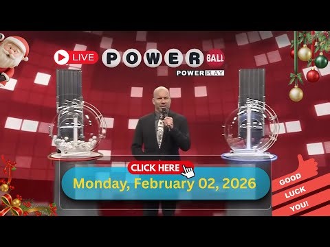 Powerball Numbers 02 February 2026, Powerball drawing live Results | powerball drawing live today