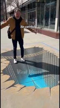 The Most Realistic 3D Sidewalk Art You’ve Ever Seen! #foryou