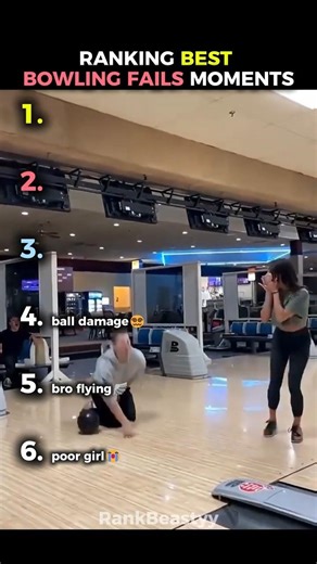 Ranking Best Bowling Fails Moments🎳☠️#bowling