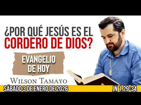 Evangelio de hoy SÁBADO 3 de ENERO (Jn 1,29-34) | Wilson Tamayo | Tres Mensajes