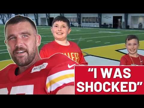 Travis Kelce stuns kids who left a note in Chiefs meeting room