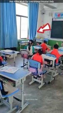 Teacher's Shocking Curtain Surprise! 😂 #shortsvideo