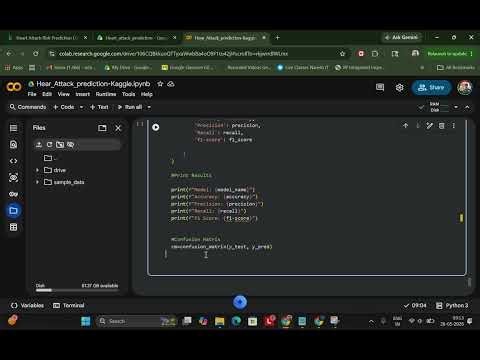 Machine Learning Project for Beginners | Heart Attack Prediction System: Part 6