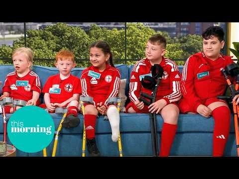 The Junior England Amputee Football Fundraising for Their Heroes | This Morning