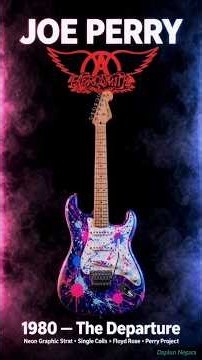 Aerosmith - Evolution of Joe Perry Guitar #shorts
