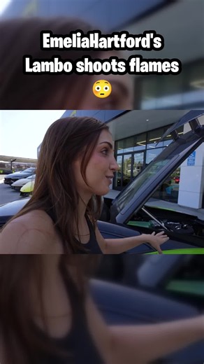Emelia Hartford’s Lamborghini Shoots Flames: What Happened