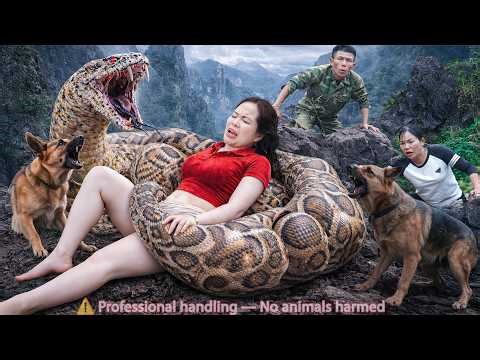 72 HOURS TRAPPED WITH A GIANT PYTHON – Brutal Attack & Dramatic Dog Rescue!