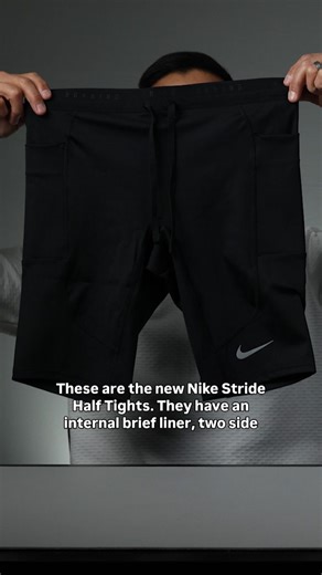 Ben Johnson on Instagram: "New! Nike Stride Half Tights! For the first time in what seems like ages, Nike has released an all new model of half tights! This is part of the Nike "Stride" collection which is technical, performance-oriented running gear, but not quite the all-out, minimal weight, racing-focused Aeroswift line up. Previously Nike had the Aeroswift half tights at the top end and the Nike Fast Half Tights as their legacy model. The Fast Half Tights were updated with a liner, side pock