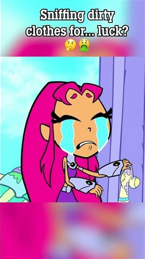 The Titans discover a very unusual lucky charm because of a dirty shirt. 👕🍀 #TeenTitansGo #Robin