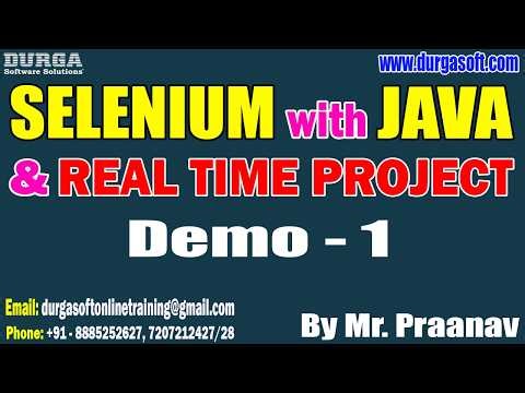 SELENIUM with JAVA tutorials || Demo - 1 || by Mr. Praanav On 06-04-2026 @7:30PM (IST)