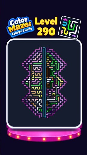 Color Maze Level 290 Solution | 🪞 POV: You Solve Both Halves at Once
