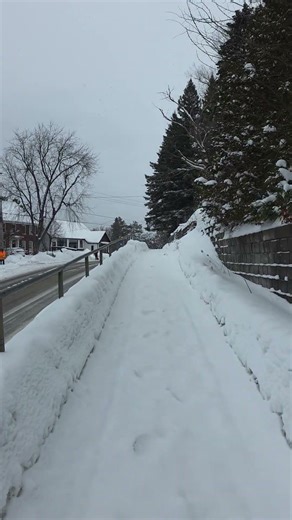 Snow Storm in Huntsville Muskoka Canada.