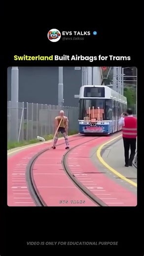 This Tram Deploys Airbags to SAVE Pedestrians 👀
