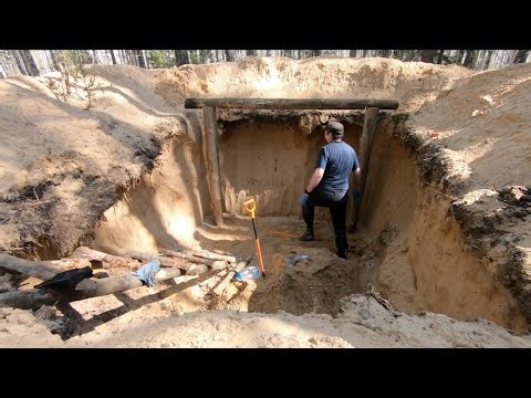 Man Builds SECRET UNDERGROUND CABIN in the Forest | Start to Finish by @RuslaninTheWoods