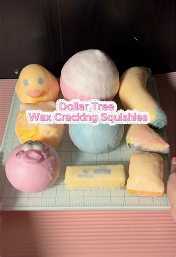 Dollar Tree✨Wax cracking squishies✨ @Dollar Tree #dollartree#dollartreediy#squishy#waxcracking#fypシ