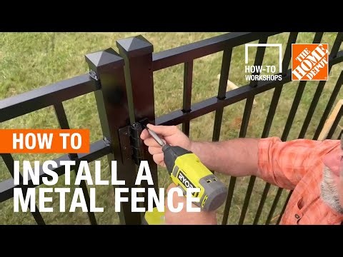 How-To Workshops - How To Install a Metal Fence | The Home Depot