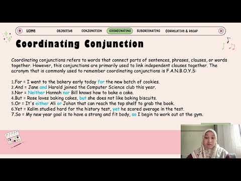 Introduction to Conjunction (SHLE3012-01 COMPUTER ASSISTED LANGUAGE LEARNING)