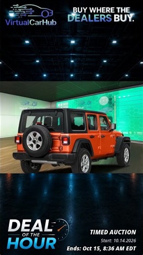 Deal of the Hour - 2019 Jeep Wrangler Unlimited Sport S - $18,549
