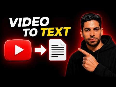 How to Get Transcript from YouTube Video | Video to Text (2026)