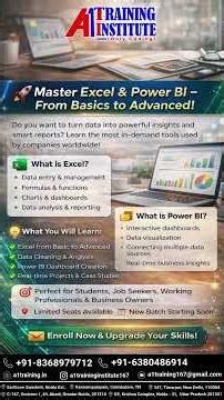 🚀 Master Excel & Power BI – From Basics to Advanced!