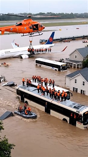 Helicopter Rescues Passengers Stranded in Deadly Floods! | World Disaster