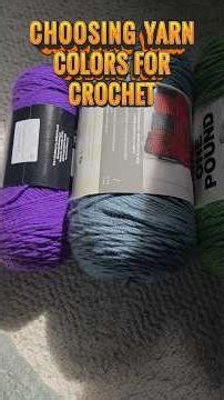 Choosing Yarn Colors and Patterns for a Cozy Colorful Crochet Blanket to Make #shorts