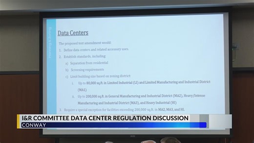 Horry County committee tables discussion on data center regulation ordinance