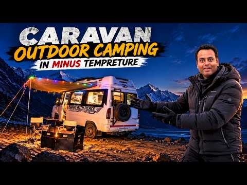 Our CRAZIEST Family Camping in Spiti 🥶 | Remote Kaza Caravan Life