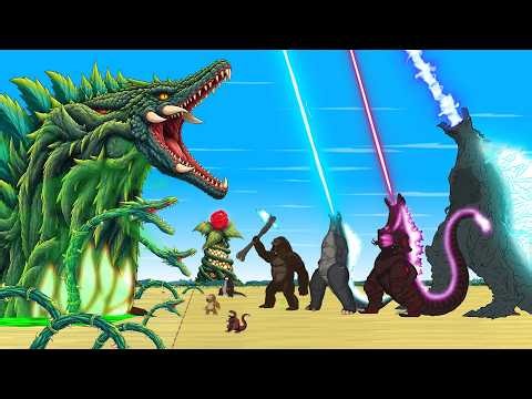 Team Godzilla & Kong vs Biollante (バイオランテ): Legendary MonsterVerse Kaiju – Epic Kaiju Battle!