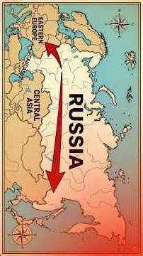 Why Russia Covers So Much of the World Map 🌍🇷🇺 #geography #travelhistory #mapanimation