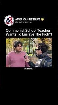 Communist NYC Teacher Wants To Enslave The Rich?! (Nate Friedman)