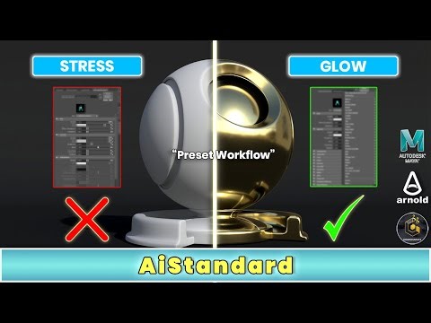 15 -“Realistic Materials Bina Stress! | Maya Aistandard Surface Presets Ka Secret Workflow (Hindi)”