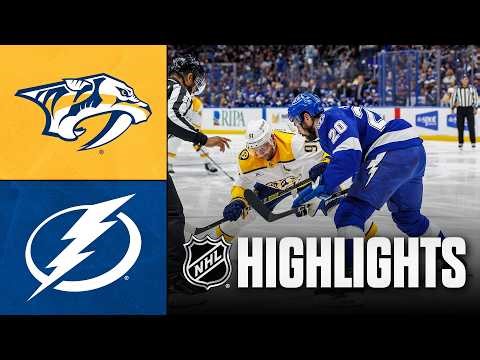 Predators vs. Lightning | NHL Highlights | March 29, 2026