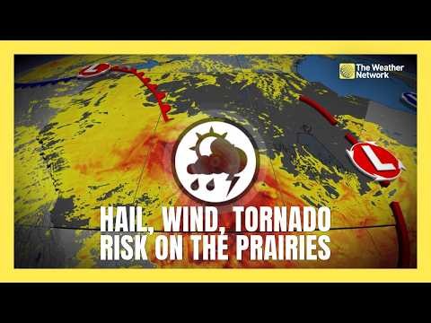 Prairies on alert for large hail, strong winds, and tornadoes | #forecast