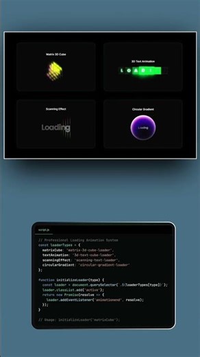 Ultimate Loading Animation UI in HTML CSS JS ⚡