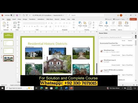 PowerPoint 365/2021 SAM Capstone Project 1a | Modules 1–3 | Step-by-Step Tutorial