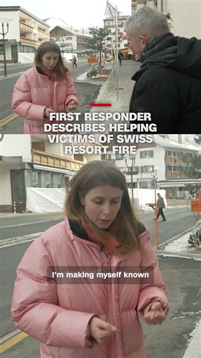CNN's Nic Robertson speaks with a first responder who helped rescue victims of the deadly fire that broke out on New Year's Day at a ski resort in Crans-Montana, Switzerland. | CNN